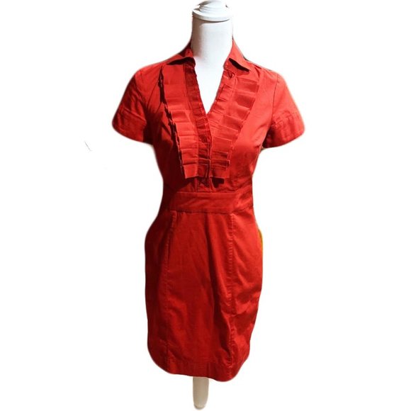 The Limited Red V Neck Dress Size 2 - Picture 1 of 4